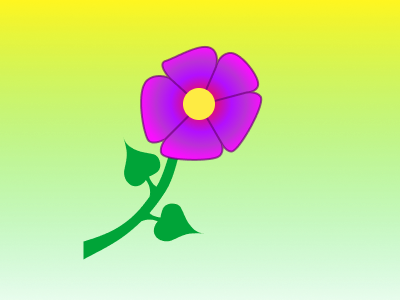 Flowers abstract illustration ux