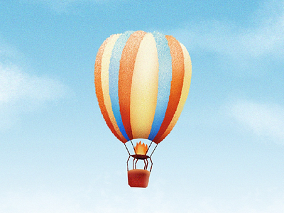 Hot air ballon adventures ballon drawing illustration procreate