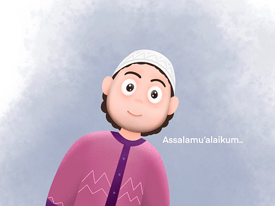 Assalamu'alaikum procreate drawing character