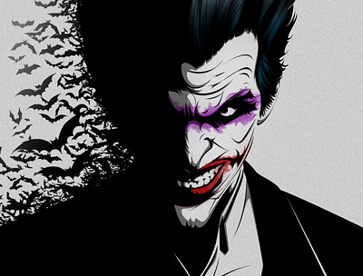 Joker - Why so serious ? drawing illustration joker photoshop vector