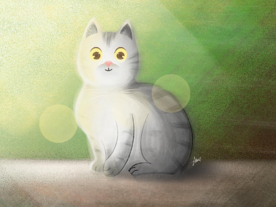 Watercatlor 🐈 cat digitalart drawing illustration procreate watercolor