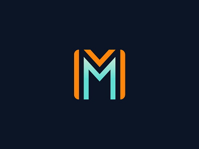 MM 2 block double logo m mark mm rounded square type