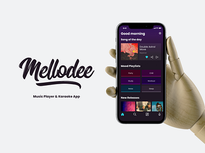 Mellodee Music Player & Karaoke App adobeillustrator adobephotoshop adobexd app design icons interaction deisgn ios music user experience user interface