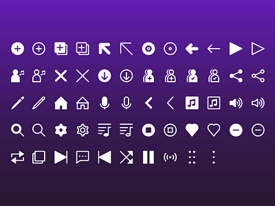 Mellodee App — Custom Icon Set adobeillustrator adobexd app design design icons interaction deisgn ui ux