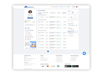 Transaction History ui ux web