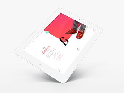 WIP Mélanie F flat onepage scroll web webdesign