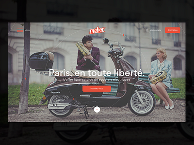 Mober Home page app identity logo logotype ui ux