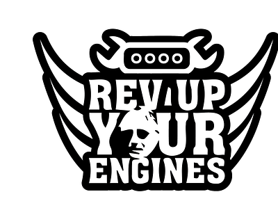 Rev Up Your Engine branding design graphic design illustraion illustration logo logo design t shirt vector