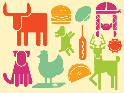 More Austin icons austin bingo burger corndogs deer dogs icons longhorns sun taco