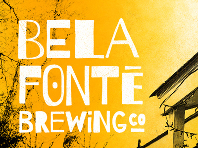 Belafonté Brewing Co. beer logo typography