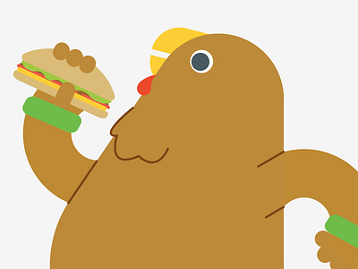 Fat turkey illustration turkey turkey trot vector