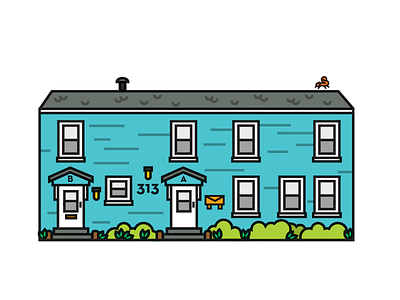 House austin house illustration vector