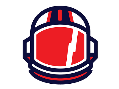 Helmet helmet illustration in prog logo vector