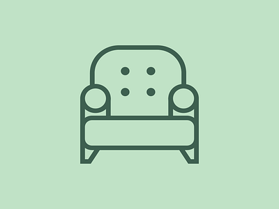 A Very Comfy Chair chair illustration vector