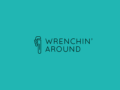 Wrenchin' Around illustration logo vector wrench