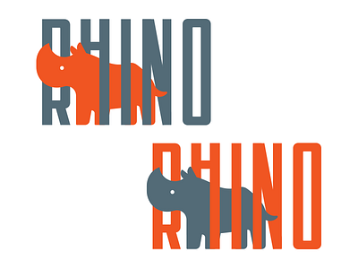 Rhino rhino rhinoceros text vector