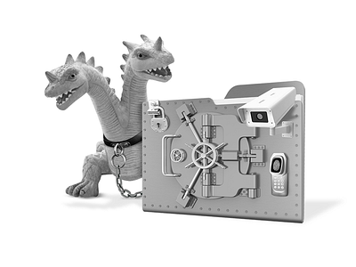 Secure file transfer camera collage dragon file lock photography vault