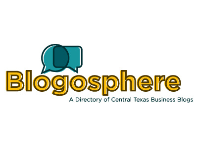 Blogosphere logo logo speech bubbles typography