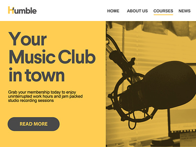 Music Club UI 2020 animation artist band branding design music app uiux webapp website design