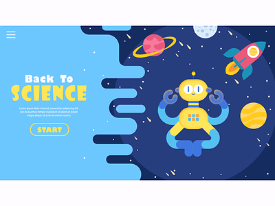 Science Project 2020 animation design illustration science illustration ui ux vector webapp website design
