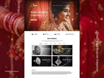 Jewellery_Website illustration jewellery jewels service ui ux vector website design