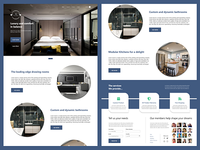 Interior Compiled 2020 branding design interior service ui uiux ux website design