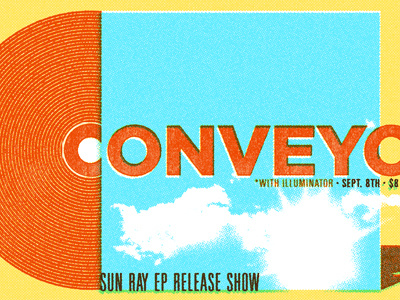 Conveyor EP release show poster conveyor gig poster poster