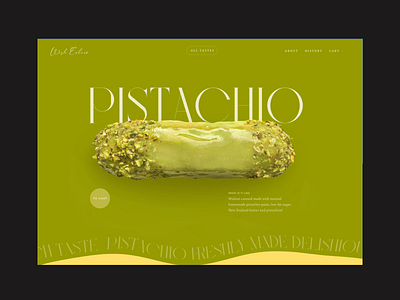 The Wish Eclair scroll animation color colorful design eclair editorial font food monochrome photography site sweet typography ui web web design webdesign website