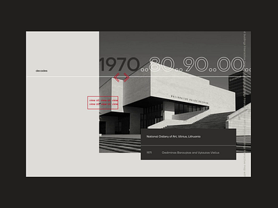 Brutmaps slider animation architecture brutalism carousel design editorial monochrome slider typography ui web website