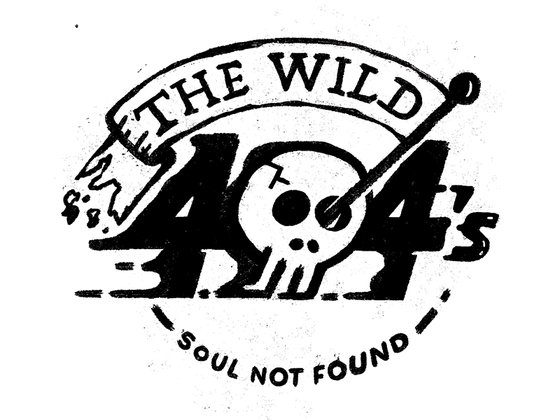 The Wild 404's 404 badass badge biker biker gang error gang page patch skull typography wild