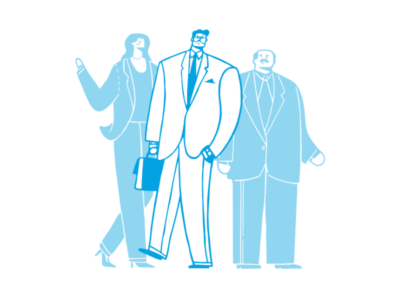 Character Exploration construction guy illustration lawyers painters people woman