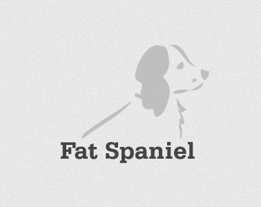Fat Spaniel fat spaniel logo simple