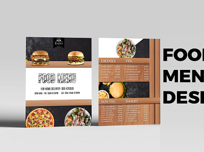 FAST FOOD MENU DESIGN branding dasert design drinks fast food food food menu menu pizza restaurant restaurant food menu