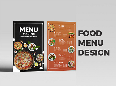 FAST FOOD MENU Design branding design drinks fast food food food menu menu pizza restaurant restaurant food menu