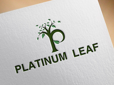 Platinum Leaf Logo garden green hotel lake land landscape love modern mount mountain natural nature organization professional