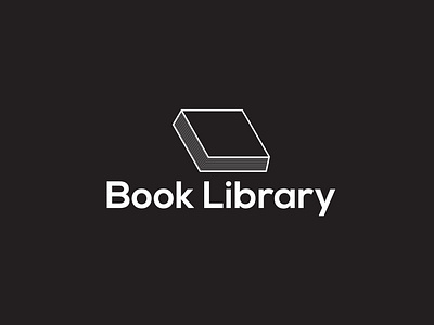 Book Library Flat Minimalist Logo