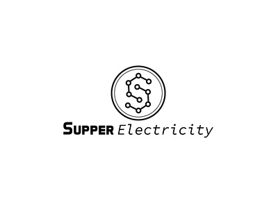 Supper Electricity Flat Minimalist Logo app blog branding bright brunch corporate corporate identity course education elegant environment flat friendly growth happy lesson organization realistic school science