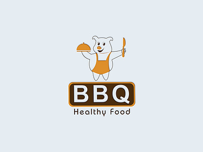 BBQ Healthy Food Logo