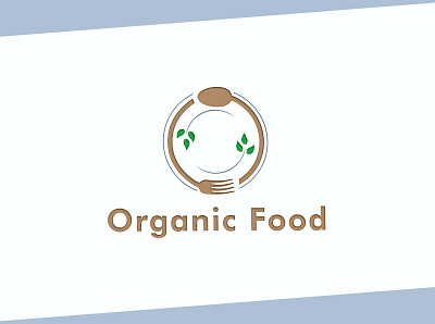 Organic Food Logo american beef big bread burger cafe cheese cheeseburger classic cooking delicious design eat fast fastfood meal organic food restaurant spoon