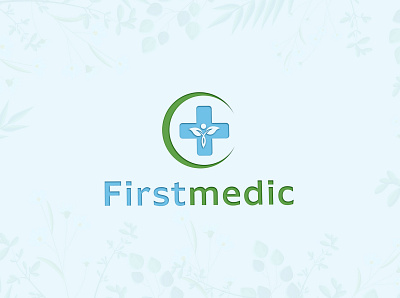 First Medic Health Logo bio genetic bio medical branding dna dna dna repair dna strand energy evolution gene gene repair genetic logo genome green growth health helix human lab