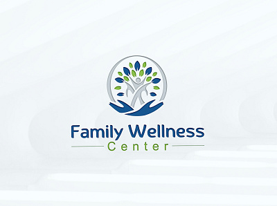 Family Wellness Center Logo bio genetic bio medical branding dna dna dna repair dna strand energy evolution gene gene repair genetic logo genome green growth health helix human lab