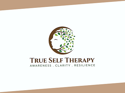 True Self Medical Health Therapy Logo bio genetic bio medical branding dna dna dna repair dna strand energy evolution gene gene repair genetic logo genome green growth health helix human lab