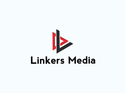 Linkers Media Logo app application art artis arts creative design company entertainment game interactive media movie mp3 multimedia music musics play player point