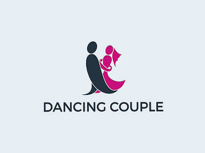 Dancing Couple Logo art background badge ball beautiful character classic couple dance dancer dancers design drawing elegance emblem fashion female festive logo room