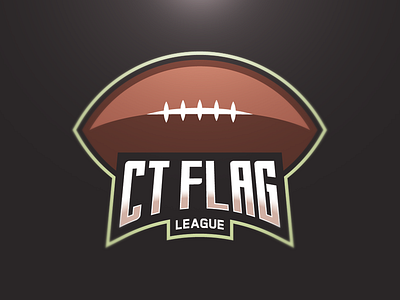 CT Flag League flag football logo nfl sports