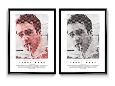 Fight Club Poster edward norton fight club illustration movie poster