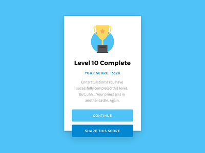 010 - Share Screen clean interface screen share simple trophy user vector