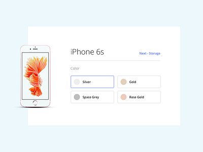 033 - Product Customization apple clean color customization customize design interface iphone minimal simple user web