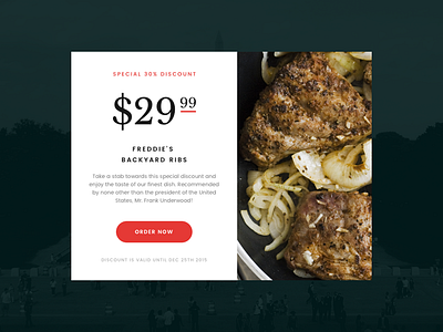 036 - Special Offer barbecue blog design ecommerce food interface offer ribs shop special user web