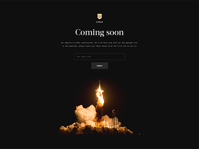 048 - Coming Soon coming design interface landing page sign up soon user web